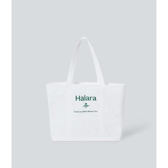 Halara Handbags - NWT Halara Letter Print Casual Canvas Tote Bag